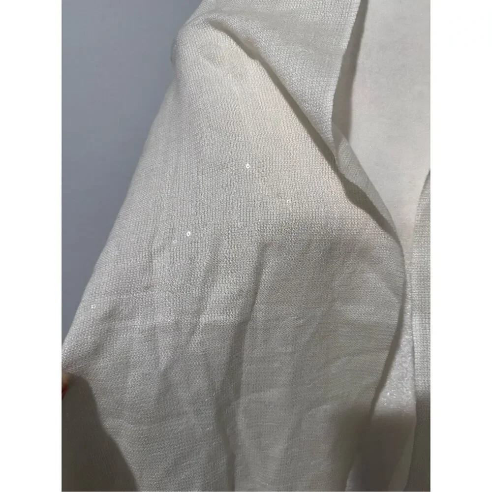 Talbots wrap scarf shimmer wool blend